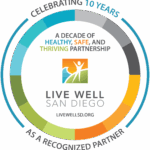 10-Year Live Well San Diego Partner Decal